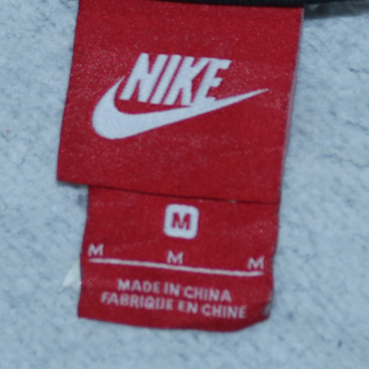 Nike Men's Grey Full Zip Hoodie Size M Sportswear Fleece