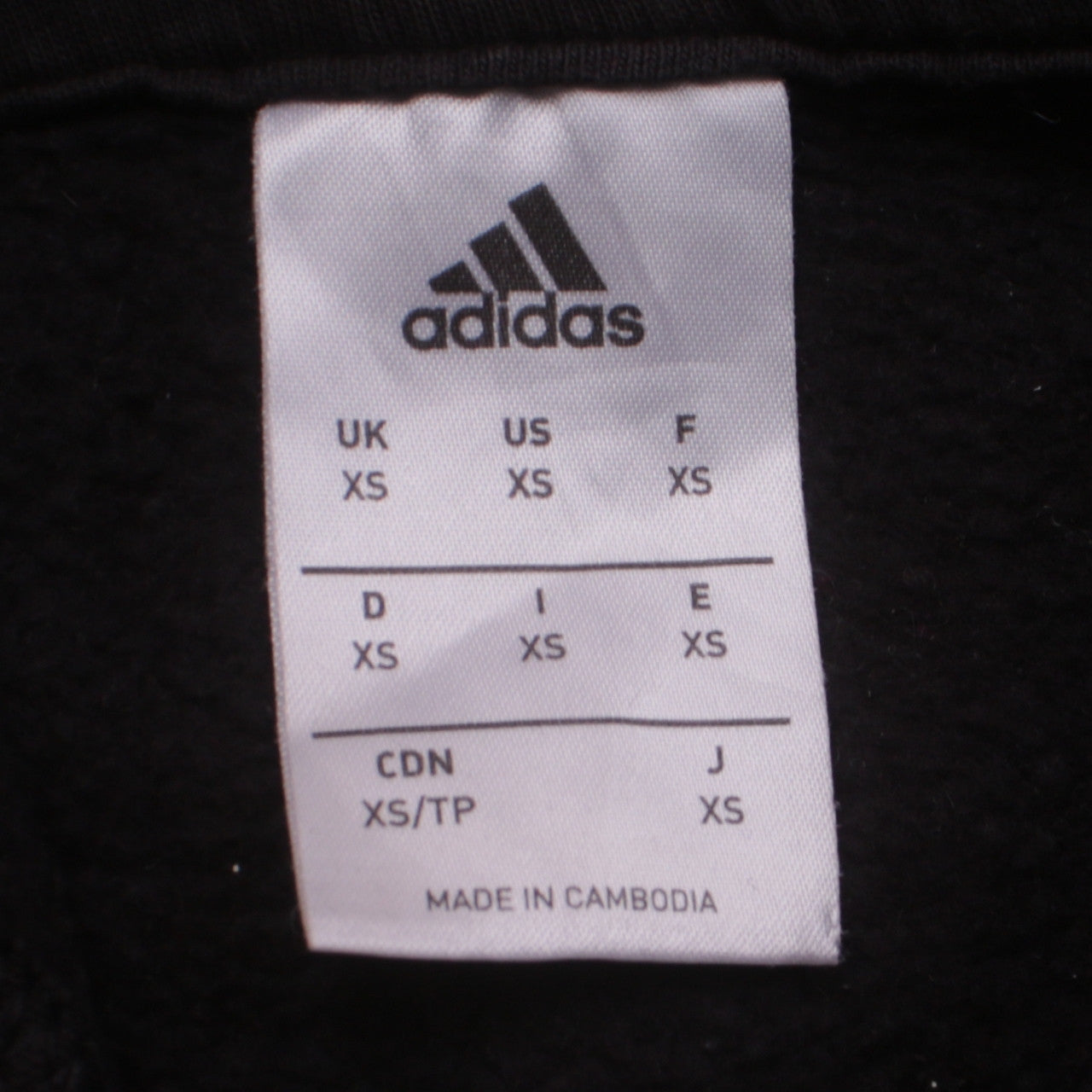 Adidas Men's Black Pullover Hoodie XS Sports Fleece Sweatshirt