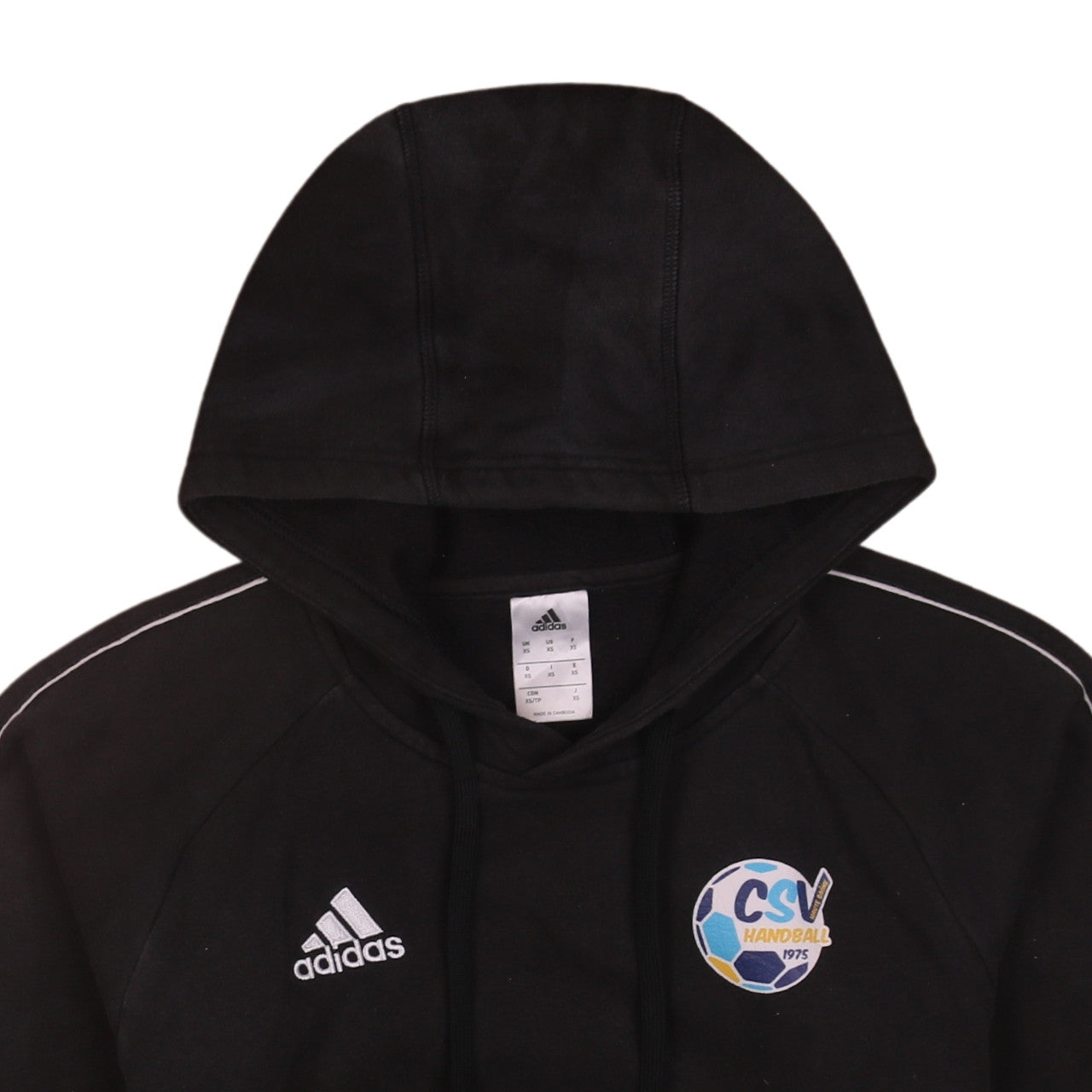 Adidas Men's Black Pullover Hoodie XS Sports Fleece Sweatshirt