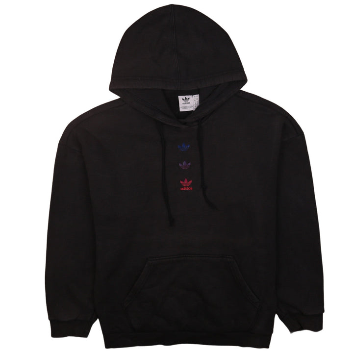 Adidas Womens Black Pullover Hoodie UK 12 Hooded Sweatshirt