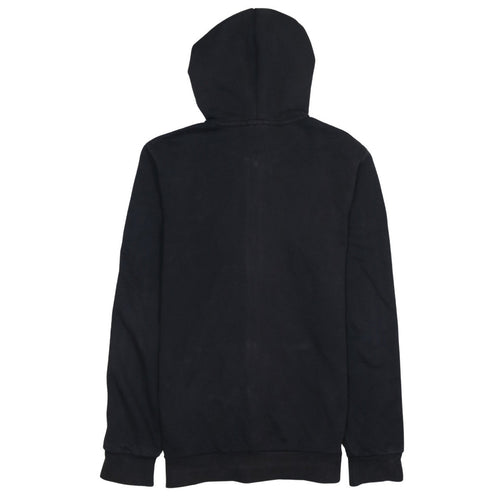 Adidas Men's Black Full Zip Hoodie Small Logo Hooded Sweatshirt