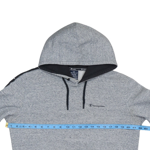 Champion Men's Grey Pullover Hoodie Medium Logo Regular Fit