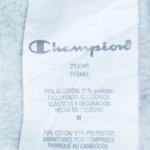 Champion Men's Grey Pullover Hoodie Medium Logo Regular Fit