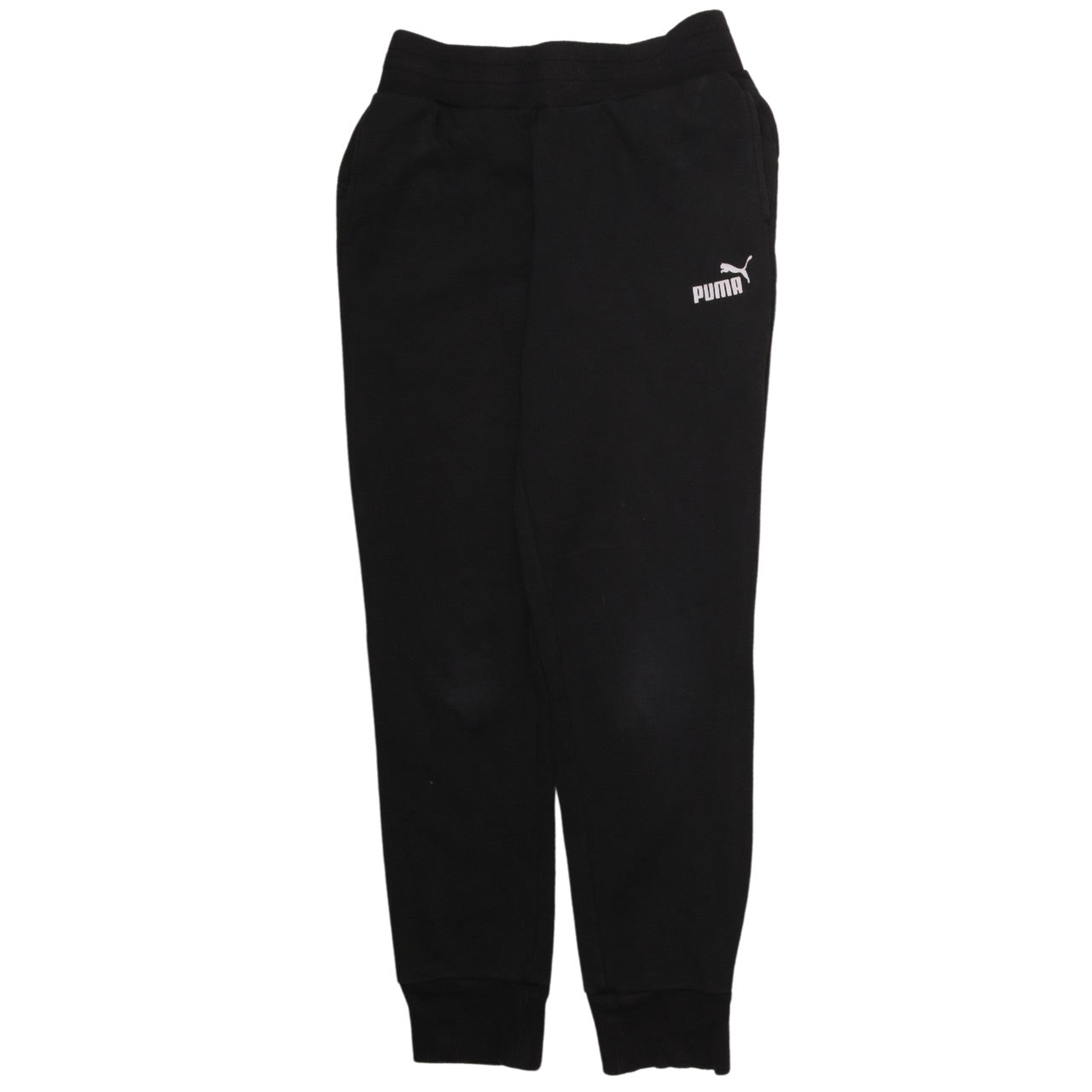 Puma Womens Black Jogger Sweatpants Size 10 Elastic Waist