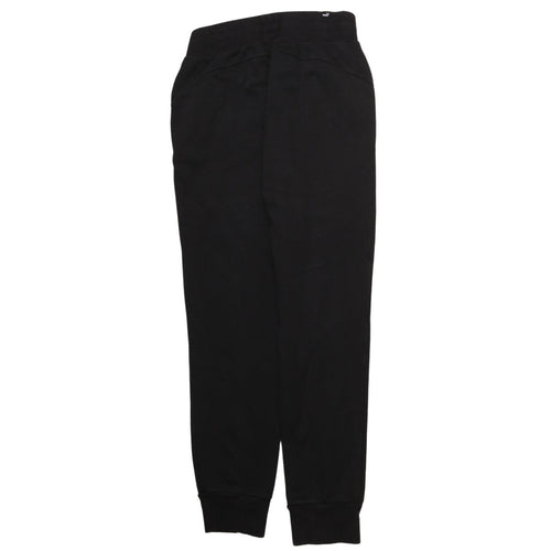 Puma Womens Black Jogger Sweatpants Size 10 Elastic Waist