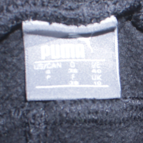 Puma Womens Black Jogger Sweatpants Size 10 Elastic Waist