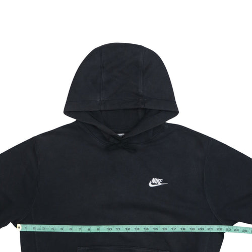Nike Men's Black Pullover Hoodie Small Logo Fleece Sweatshirt