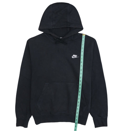 Nike Men's Black Pullover Hoodie Small Logo Fleece Sweatshirt
