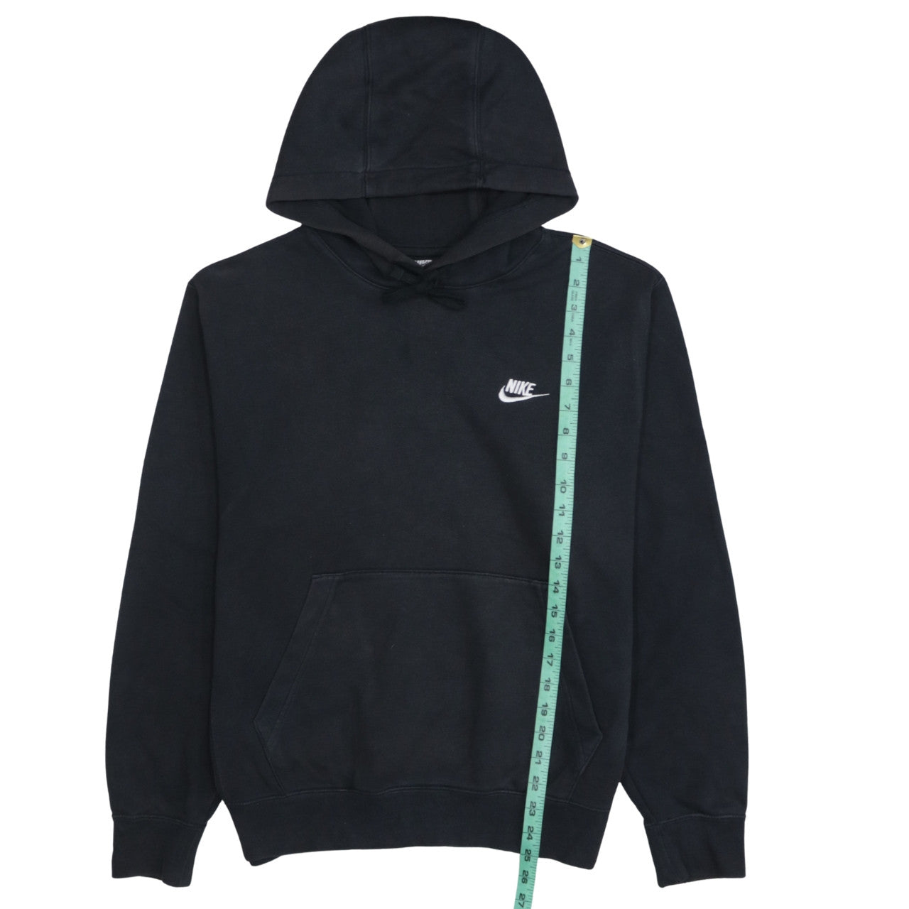Nike Men's Black Pullover Hoodie Small Logo Fleece Sweatshirt