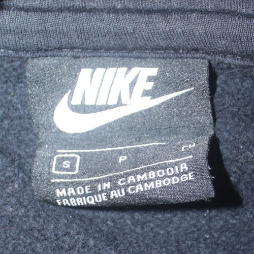 Nike Men's Black Pullover Hoodie Small Logo Fleece Sweatshirt
