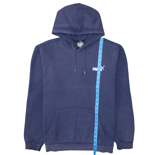 Puma Womens Navy Blue Pullover Hoodie XL Cotton Blend Casual
