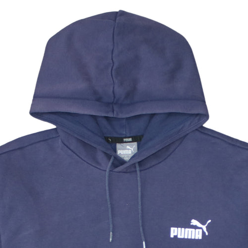 Puma Womens Navy Blue Pullover Hoodie XL Cotton Blend Casual
