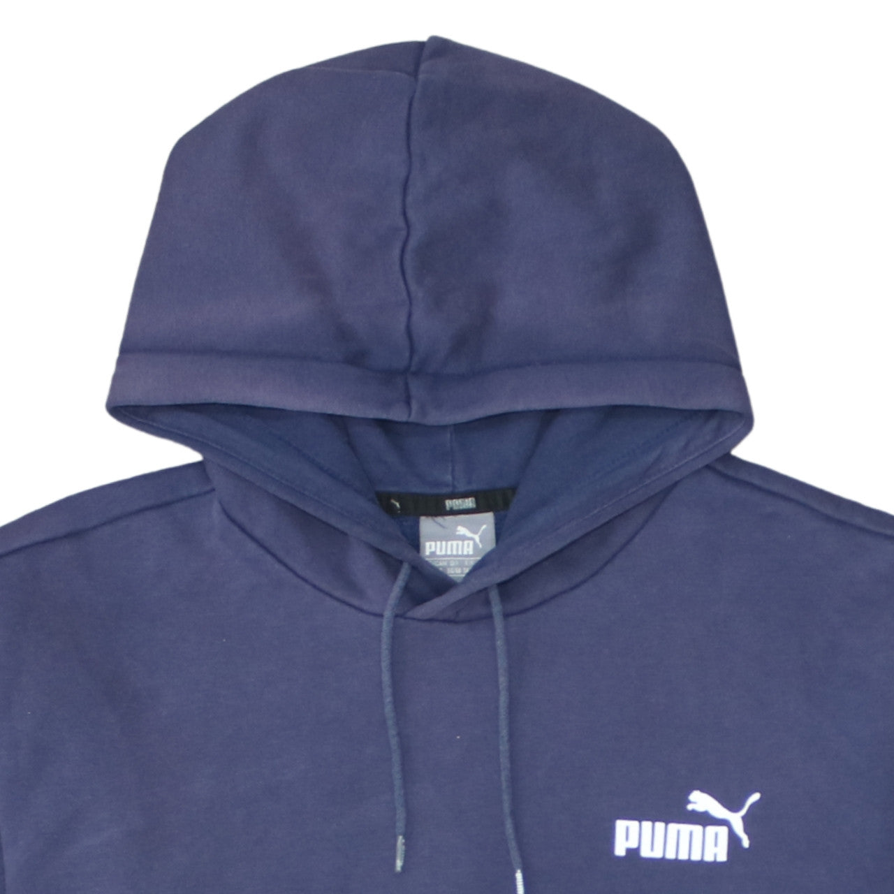 Puma Womens Navy Blue Pullover Hoodie XL Cotton Blend Casual
