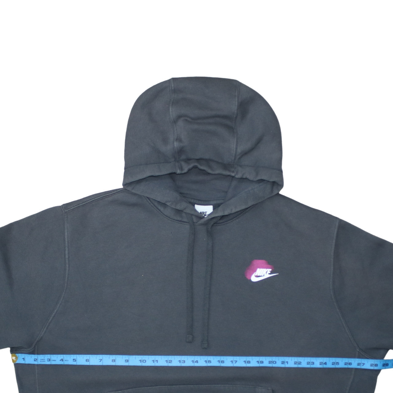 Nike Womens Black XL Pullover Hoodie with Pink Logo Sportswear Design