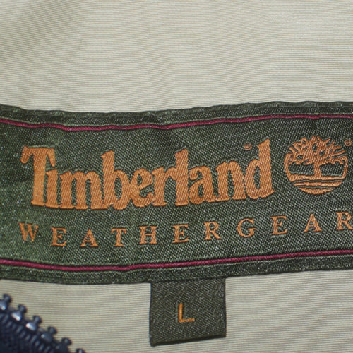 Timberland Men’s Blue Hooded Weathergear Parka Jacket Size L