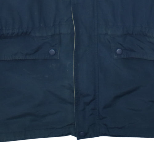 Timberland Men’s Blue Hooded Weathergear Parka Jacket Size L