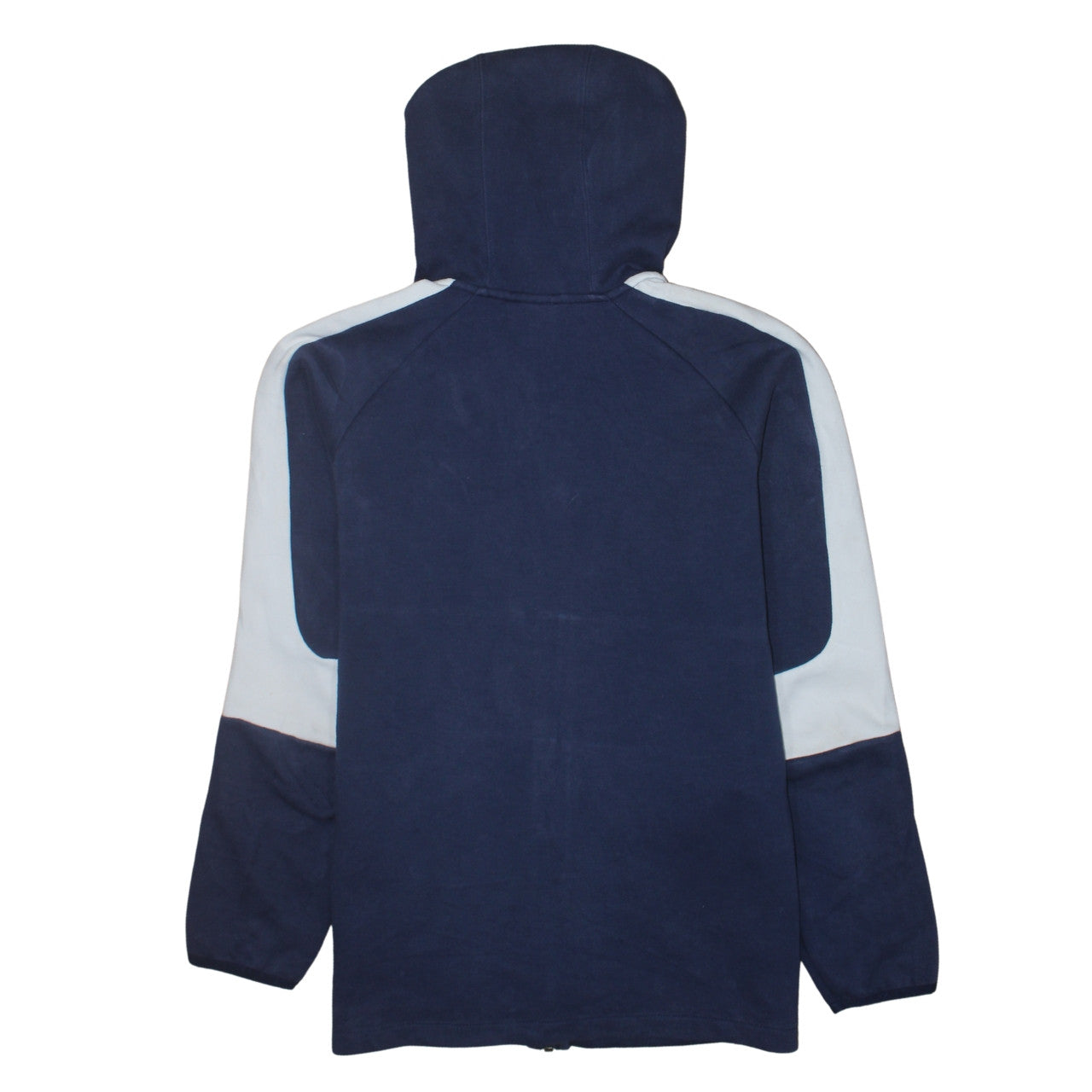 Puma Men Blue Full Zip Hoodie Size L Sports Fleece Sweatshirt
