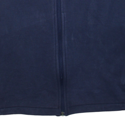 Puma Men Blue Full Zip Hoodie Size L Sports Fleece Sweatshirt