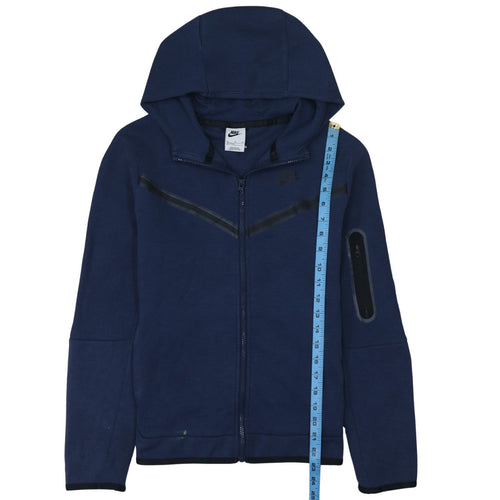 Nike Boys Navy Full Zip Hoodie XL 158-170cm Cotton Blend Fleece