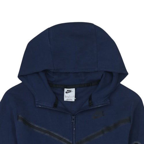 Nike Boys Navy Full Zip Hoodie XL 158-170cm Cotton Blend Fleece