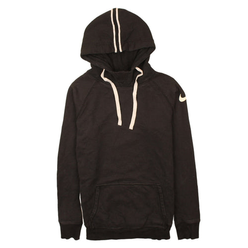 Nike Women Black XS Pullover Hoodie with Drawstring Detail