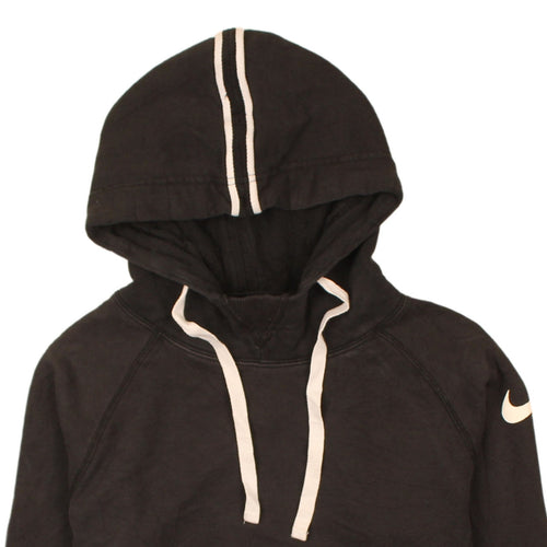 Nike Women Black XS Pullover Hoodie with Drawstring Detail