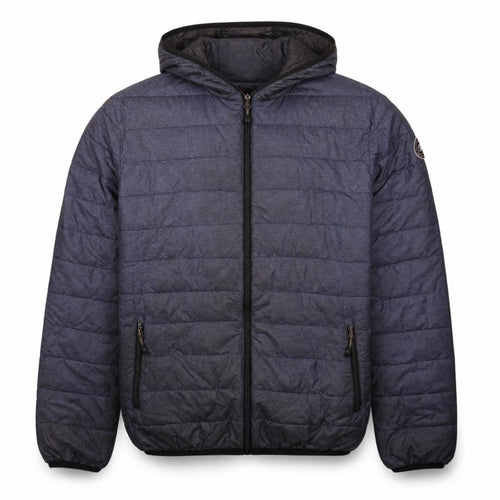 Champion Men's Blue Hooded Puffer Jacket L Outdoor Style