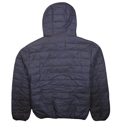 Champion Men's Blue Hooded Puffer Jacket L Outdoor Style