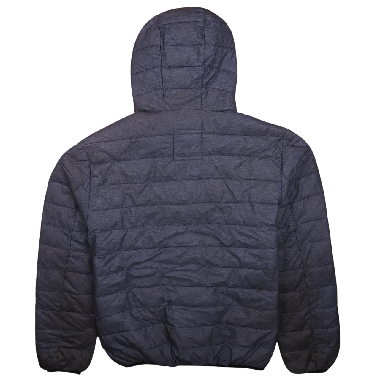 Champion Men's Blue Hooded Puffer Jacket L Outdoor Style