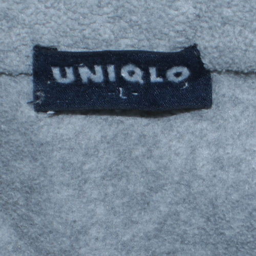 Uniqlo Men's Grey Fleece Full Zip Lightweight Jacket L