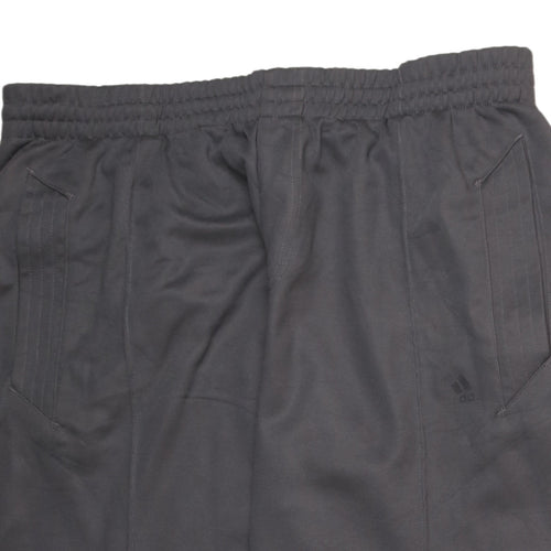 Adidas Men’s Grey L Woven Track Pants Regular Fit Activewear