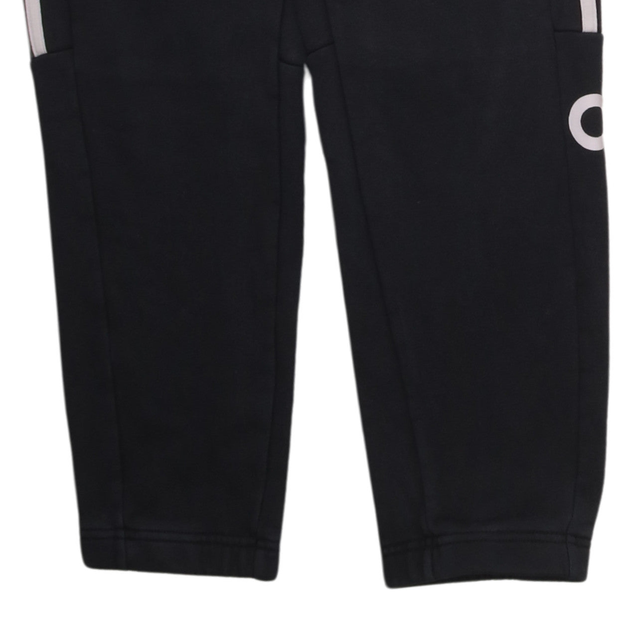 Adidas Men's Black Jogger Trousers M With Stripes Logo