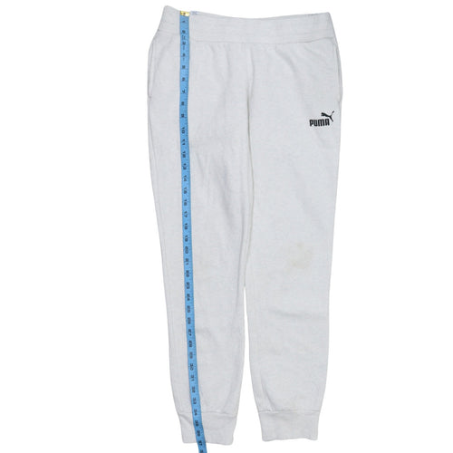 Puma Womens Grey Size 12 Sweatpants Joggers Tapered Leg