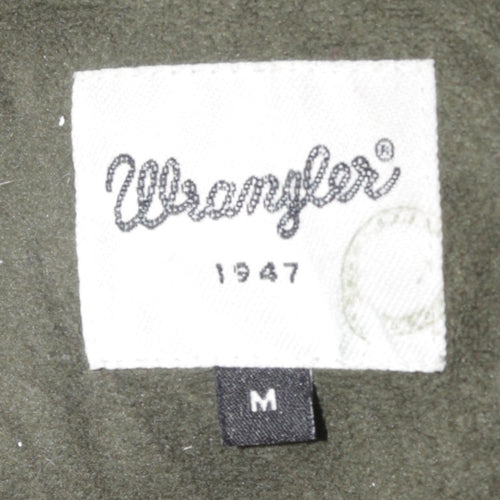 Wrangler Men's Green Puffer Jacket M Hooded Winter Coat