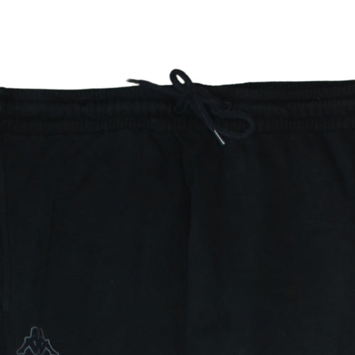 Kappa Men Black XL Joggers Tapered Fit Logo Cuffed Sweatpants