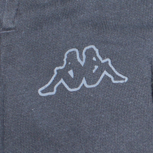 Kappa Men Black XL Joggers Tapered Fit Logo Cuffed Sweatpants