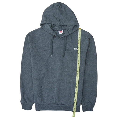 Lee Cooper Mens Grey Pullover Hoodie Size L Fleece Regular Fit