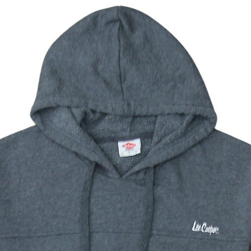 Lee Cooper Mens Grey Pullover Hoodie Size L Fleece Regular Fit