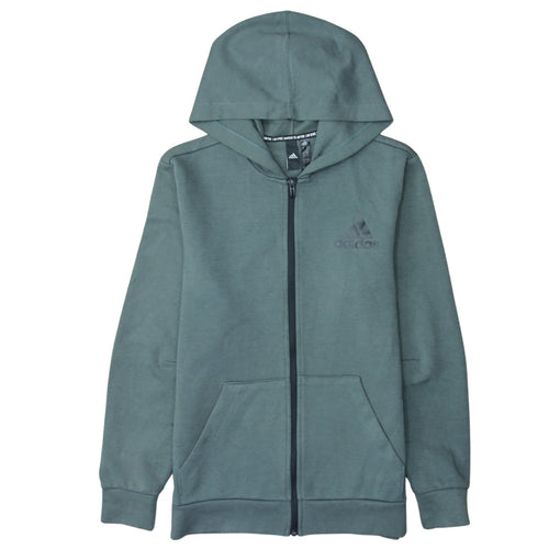 Adidas Men’s Green Full Zip Hoodie Size M Sportswear