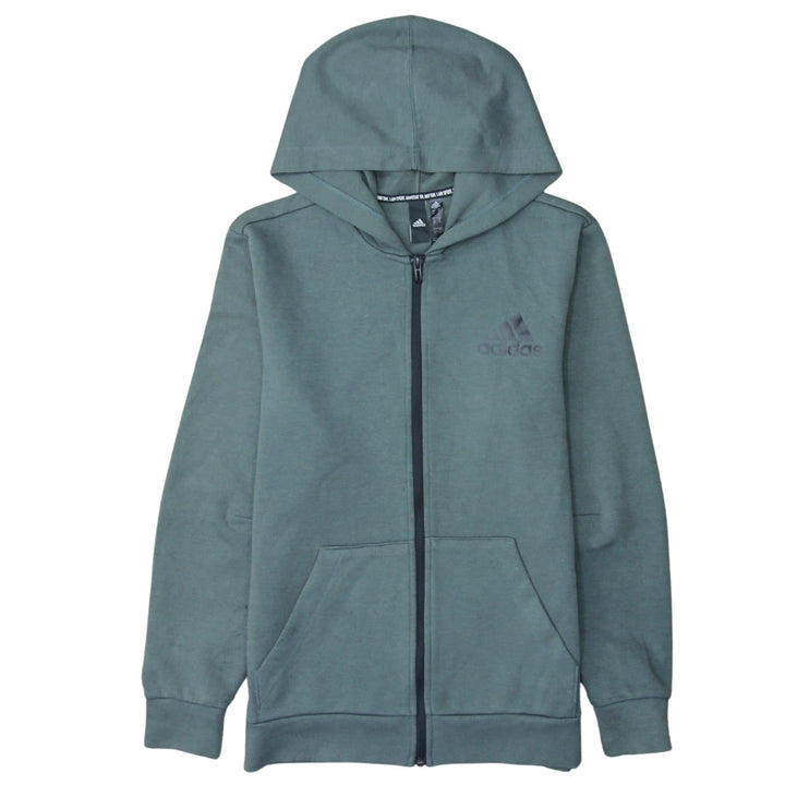 Adidas Men’s Green Full Zip Hoodie Size M Sportswear