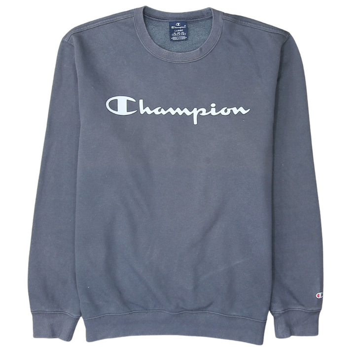 Champion Men's Grey Pullover Crew Neck Sweatshirt Size L