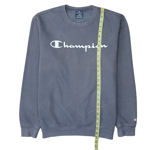 Champion Men's Grey Pullover Crew Neck Sweatshirt Size L