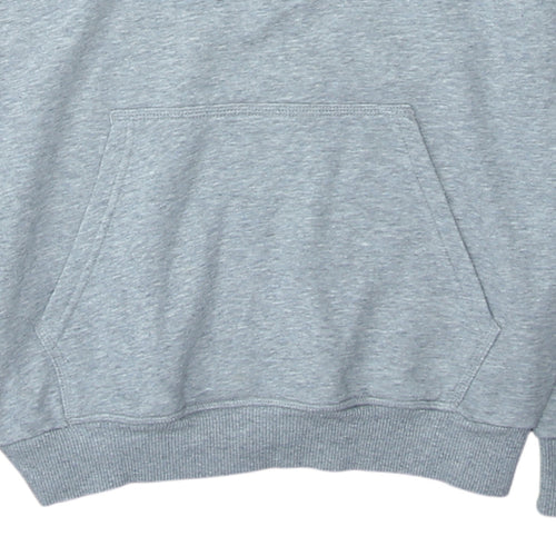 Adidas Womens Grey Beige 1/2 Zip Hooded Sweatshirt UK 12