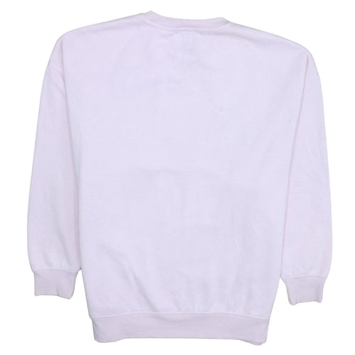 Disney Primark Womens Pink Sweatshirt Angel Smile More Worry Less Size M