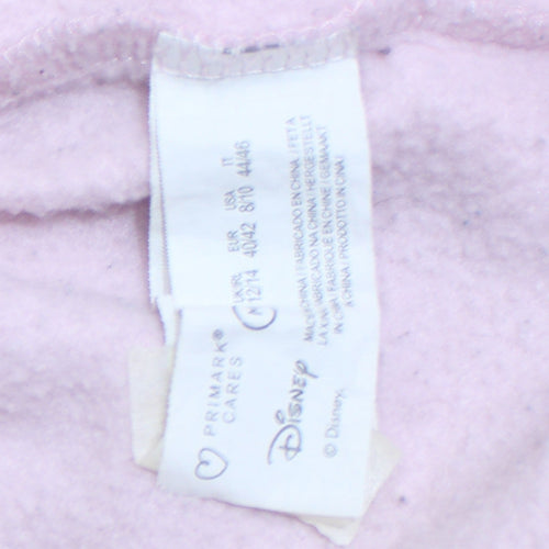Disney Primark Womens Pink Sweatshirt Angel Smile More Worry Less Size M