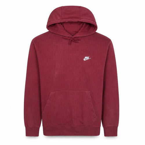 Nike Men's Red Pullover Hoodie L Fleece Sportswear Casual