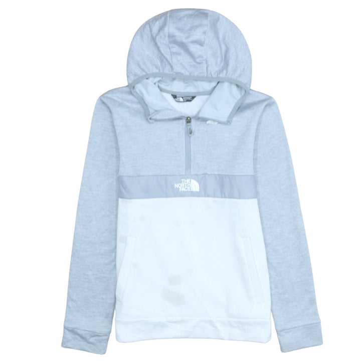 The North Face Boys Grey XL Pullover Fleece Hoodie with Logo and Zip