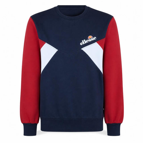 Ellesse Women’s Navy Red Colourblock Sweatshirt UK 10