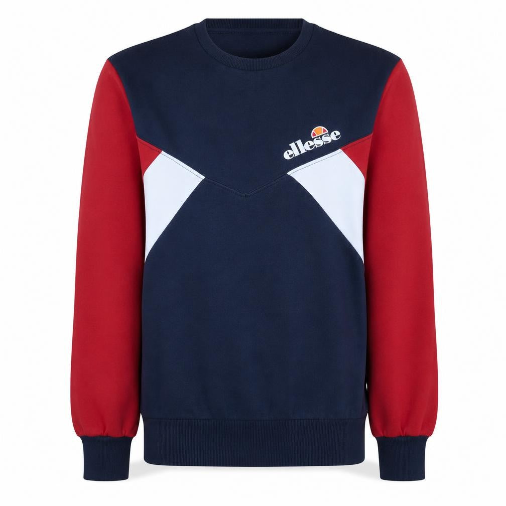 Ellesse Women’s Navy Red Colourblock Sweatshirt UK 10