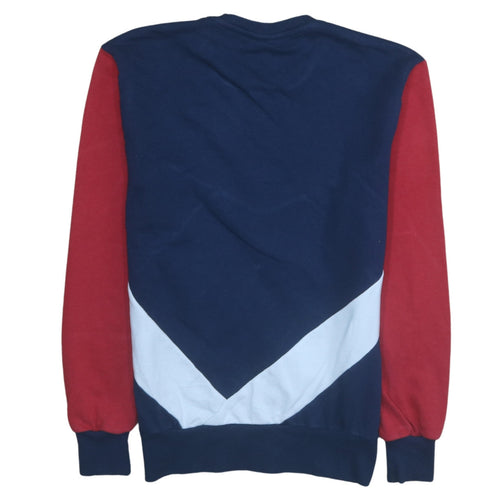 Ellesse Women’s Navy Red Colourblock Sweatshirt UK 10